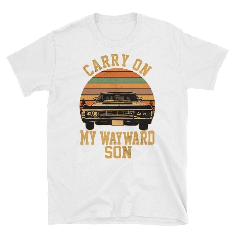 Graphic Unisex T-Shirt Carry on my Wayward Son Supernatural Vintage Tee