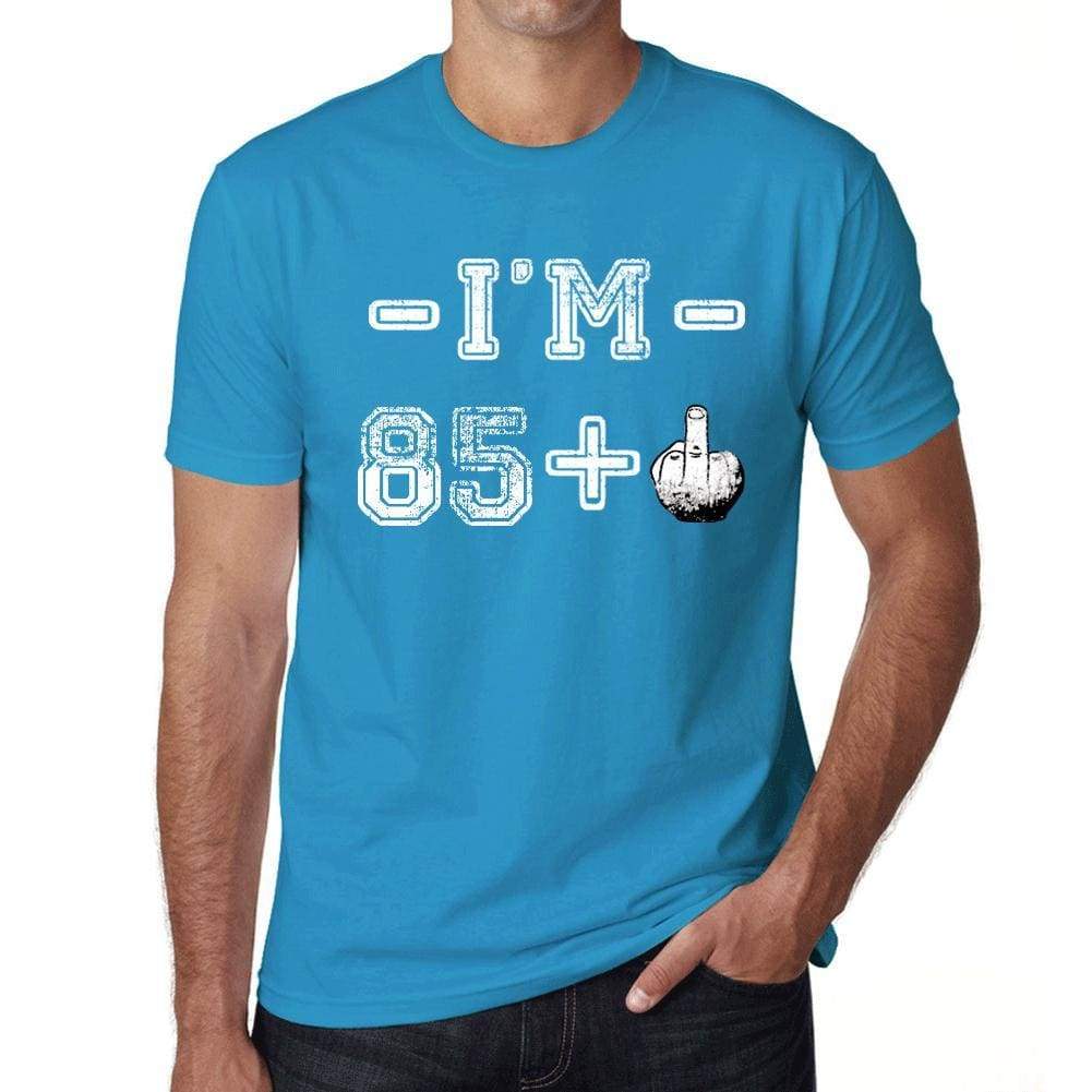 Im 85 Plus Mens T-Shirt Blue Birthday Gift 00446 - Blue / Xs - Casual