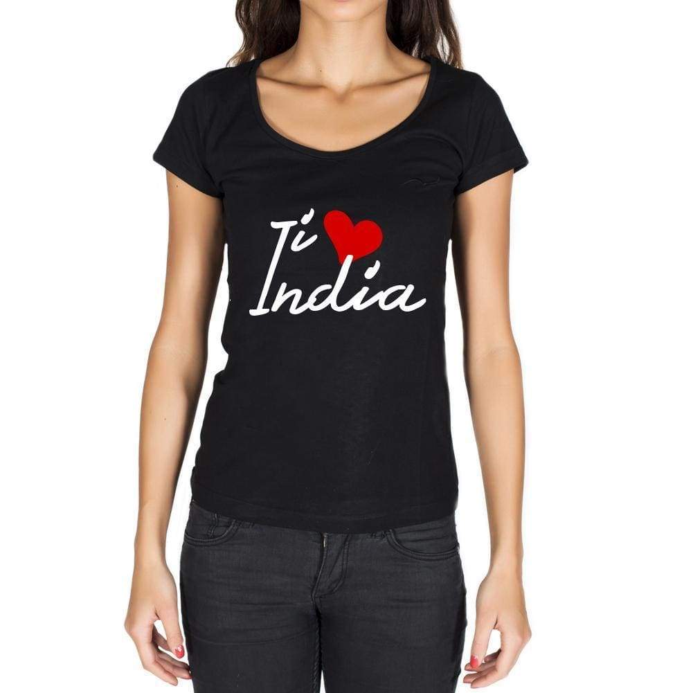 India Womens Short Sleeve Round Neck T-Shirt - Casual