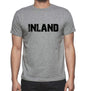 Inland Grey Mens Short Sleeve Round Neck T-Shirt 00018 - Grey / S - Casual