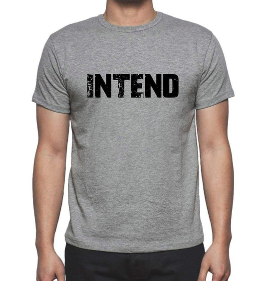 Intend Grey Mens Short Sleeve Round Neck T-Shirt 00018 - Grey / S - Casual
