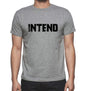 Intend Grey Mens Short Sleeve Round Neck T-Shirt 00018 - Grey / S - Casual