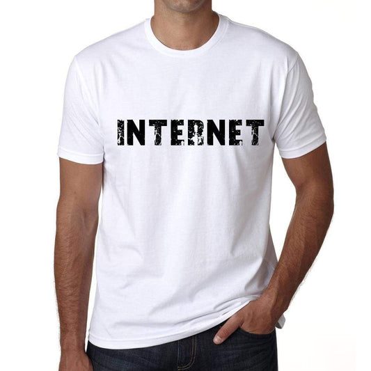 Internet Mens T Shirt White Birthday Gift 00552 - White / Xs - Casual