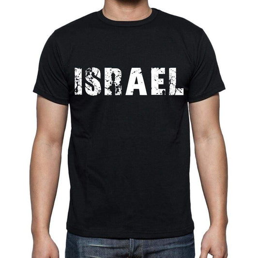 Israel T-Shirt For Men Short Sleeve Round Neck Black T Shirt For Men - T-Shirt