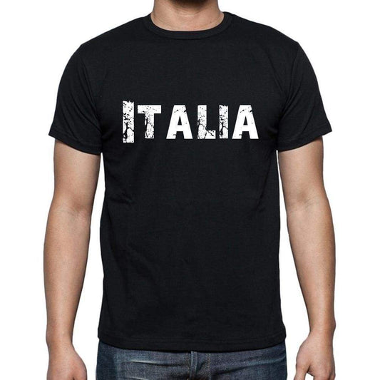 Italia Mens Short Sleeve Round Neck T-Shirt - Casual