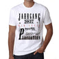 Jahrgang Birthday 2037 Mens Short Sleeve Round Neck T-Shirt Gift T-Shirt 00350 - White / Xs - Casual