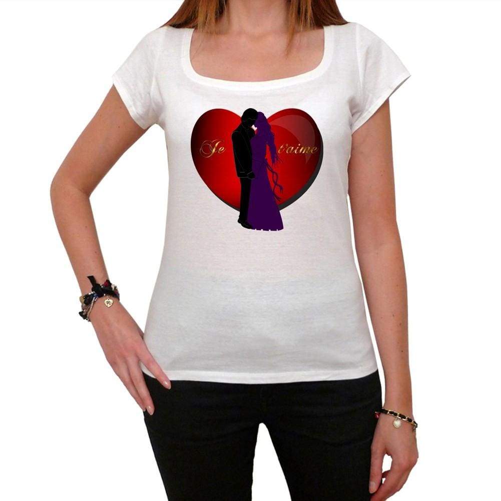 Je Taime Valentine Tshirt White Womens T-Shirt 00157