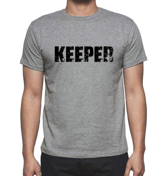 Keeper Grey Mens Short Sleeve Round Neck T-Shirt 00018 - Grey / S - Casual