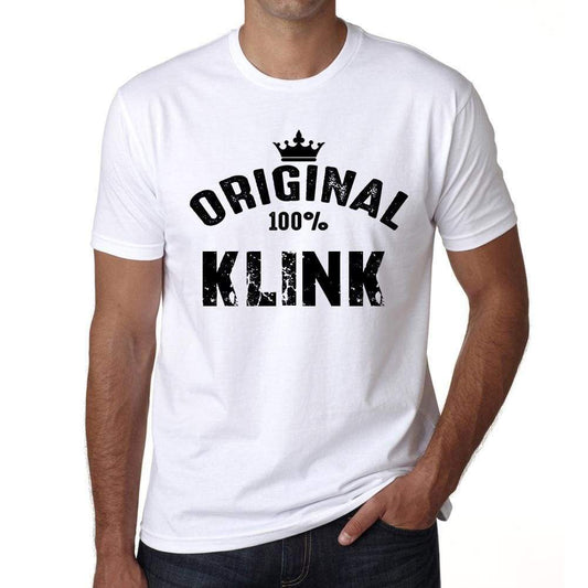 Klink 100% German City White Mens Short Sleeve Round Neck T-Shirt 00001 - Casual