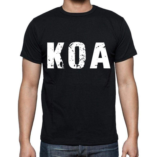 Koa Men T Shirts Short Sleeve T Shirts Men Tee Shirts For Men Cotton Black 3 Letters - Casual