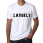 Largely Mens T Shirt White Birthday Gift 00552 - White / Xs - Casual