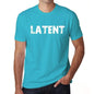 Latent Mens Short Sleeve Round Neck T-Shirt 00020 - Blue / S - Casual