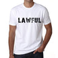 Lawful Mens T Shirt White Birthday Gift 00552 - White / Xs - Casual