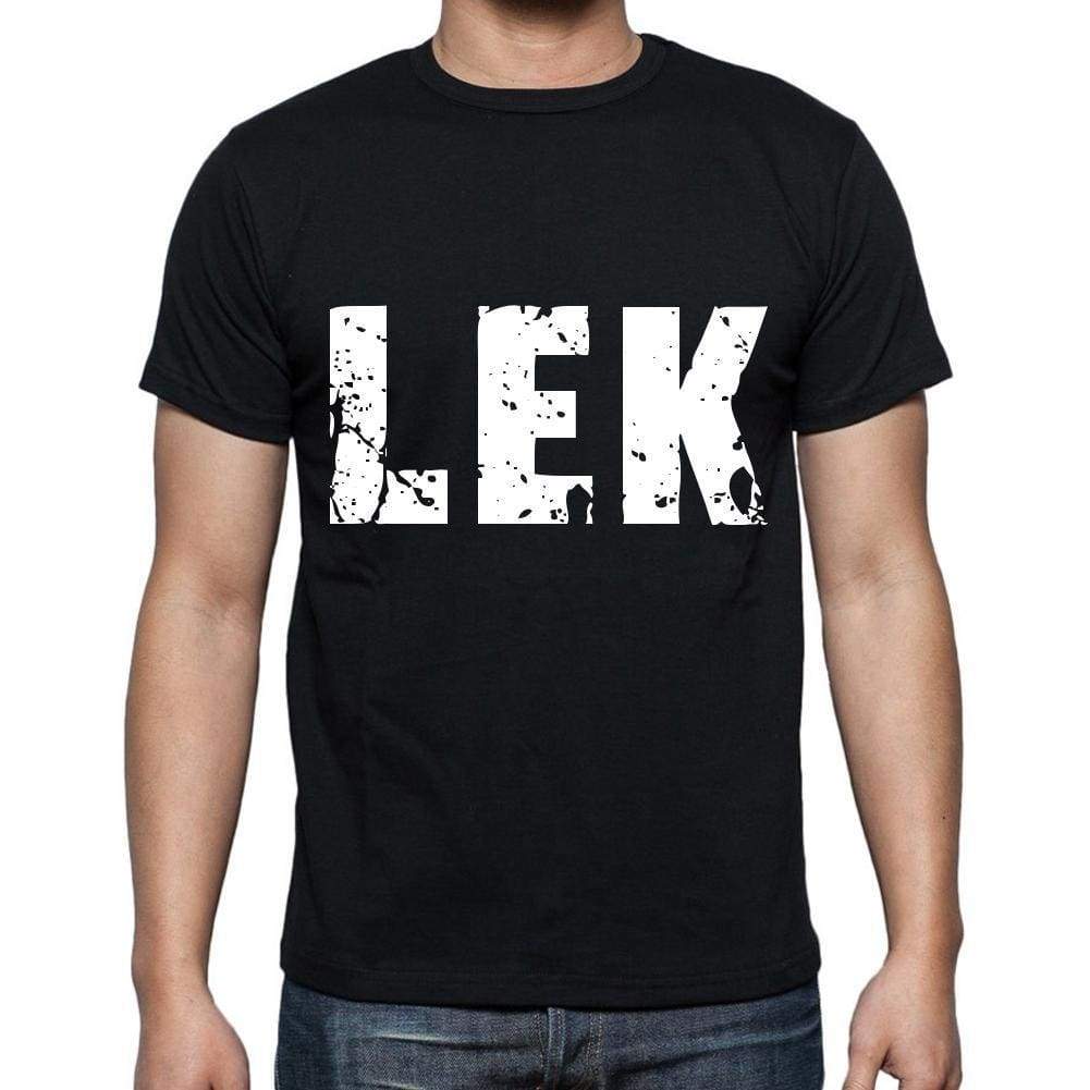 Lek Men T Shirts Short Sleeve T Shirts Men Tee Shirts For Men Cotton Black 3 Letters - Casual