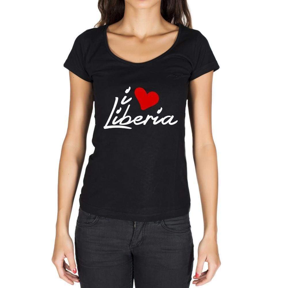 Liberia Womens Short Sleeve Round Neck T-Shirt - Casual