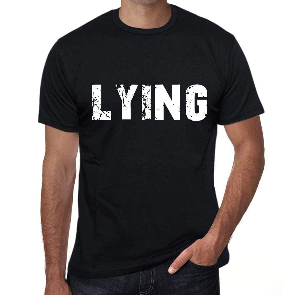 Lying Mens Retro T Shirt Black Birthday Gift 00553 - Black / Xs - Casual