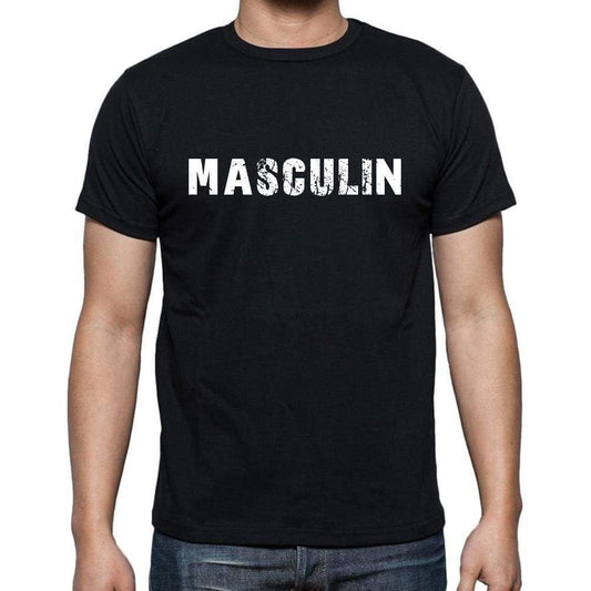 Masculin French Dictionary Mens Short Sleeve Round Neck T-Shirt 00009 - Casual