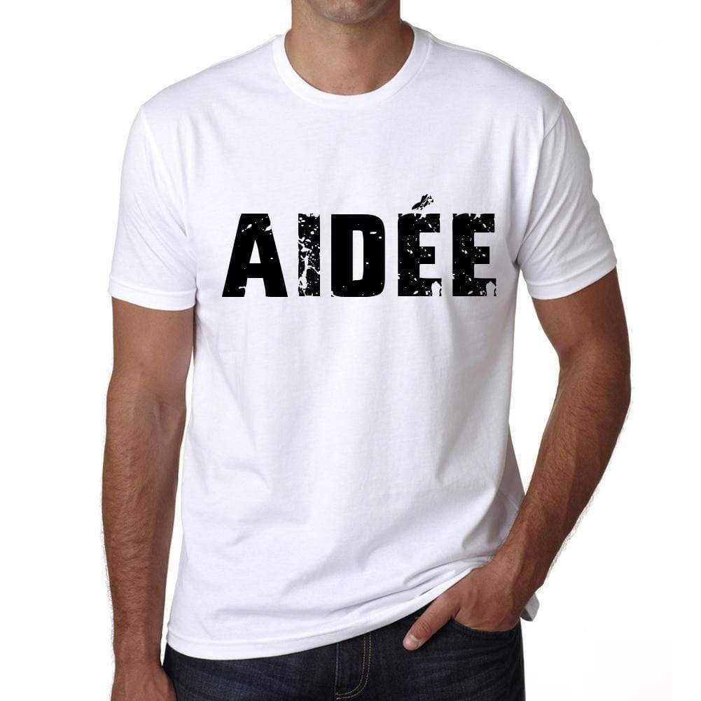 Mens Tee Shirt Vintage T Shirt Aidée X-Small White 00561 - White / Xs - Casual