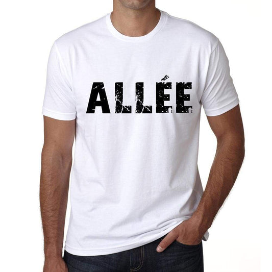 Mens Tee Shirt Vintage T Shirt Allée X-Small White 00561 - White / Xs - Casual