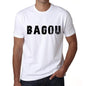 Mens Tee Shirt Vintage T Shirt Bagou X-Small White 00561 - White / Xs - Casual