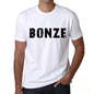 Mens Tee Shirt Vintage T Shirt Bonze X-Small White 00561 - White / Xs - Casual