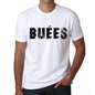 Mens Tee Shirt Vintage T Shirt Buées X-Small White 00561 - White / Xs - Casual
