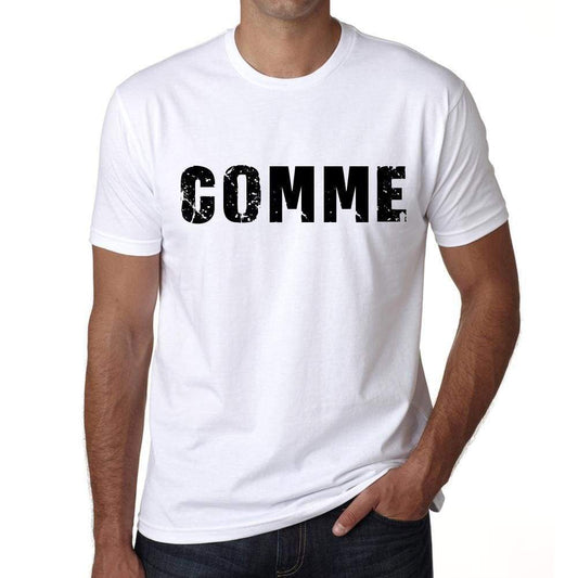 Mens Tee Shirt Vintage T Shirt Comme X-Small White 00561 - White / Xs - Casual