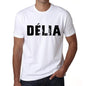 Mens Tee Shirt Vintage T Shirt Délia X-Small White 00561 - White / Xs - Casual
