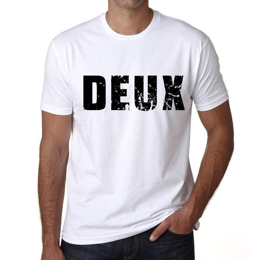 Mens Tee Shirt Vintage T Shirt Deux X-Small White 00560 - White / Xs - Casual