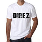 Mens Tee Shirt Vintage T Shirt Direz X-Small White 00561 - White / Xs - Casual