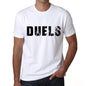 Mens Tee Shirt Vintage T Shirt Duels X-Small White 00561 - White / Xs - Casual