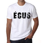 Mens Tee Shirt Vintage T Shirt Ècus X-Small White 00560 - White / Xs - Casual