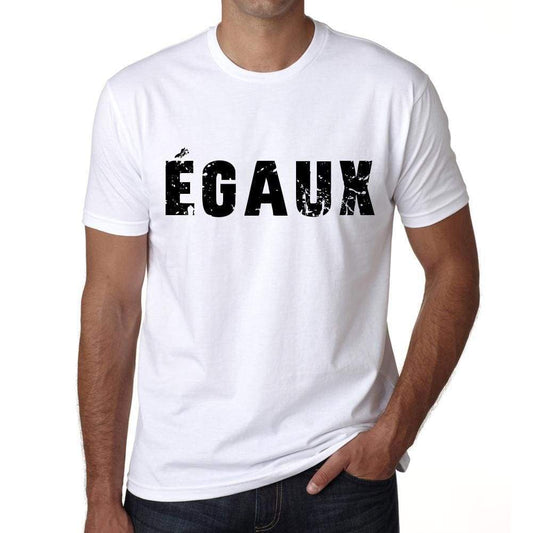 Mens Tee Shirt Vintage T Shirt Égaux X-Small White 00561 - White / Xs - Casual