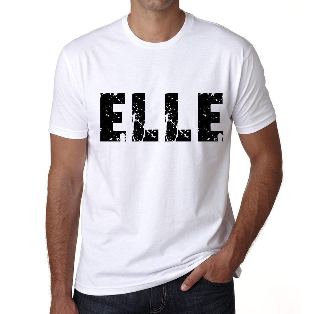 Mens Tee Shirt Vintage T Shirt Elle X-Small White 00560 - White / Xs - Casual