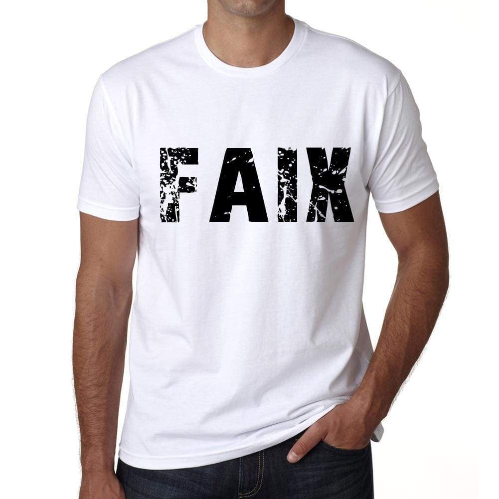 Mens Tee Shirt Vintage T Shirt Faix X-Small White 00560 - White / Xs - Casual