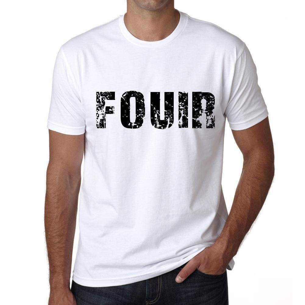 Mens Tee Shirt Vintage T Shirt Fouir X-Small White 00561 - White / Xs - Casual