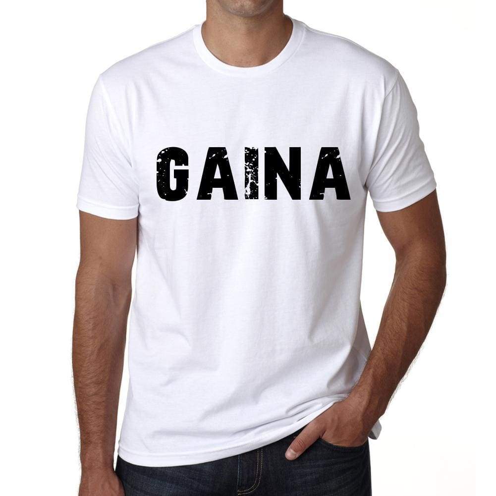 Mens Tee Shirt Vintage T Shirt Gaina X-Small White 00561 - White / Xs - Casual