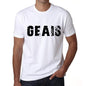 Mens Tee Shirt Vintage T Shirt Geais X-Small White 00561 - White / Xs - Casual
