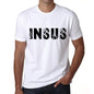 Mens Tee Shirt Vintage T Shirt Insus X-Small White 00561 - White / Xs - Casual