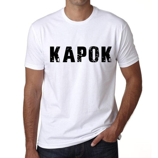 Mens Tee Shirt Vintage T Shirt Kapok X-Small White 00561 - White / Xs - Casual