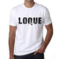 Mens Tee Shirt Vintage T Shirt Loque X-Small White 00561 - White / Xs - Casual