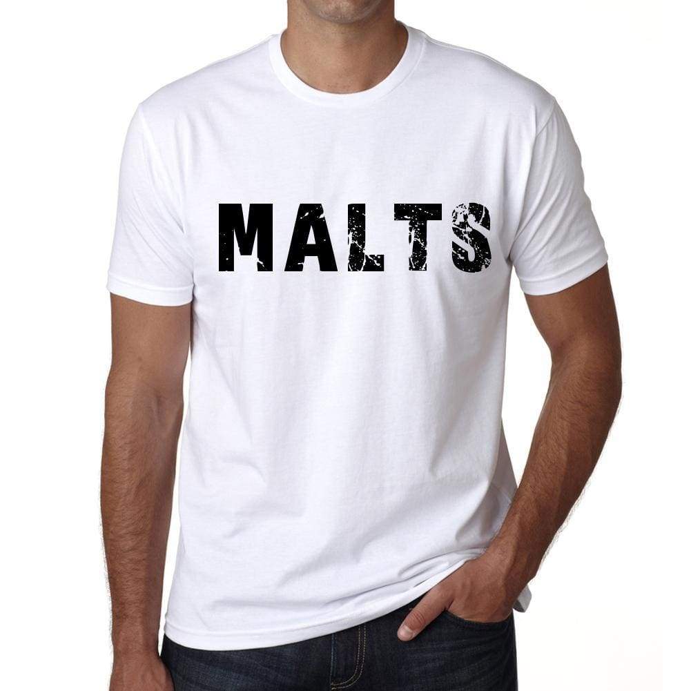Mens Tee Shirt Vintage T Shirt Malts X-Small White - White / Xs - Casual