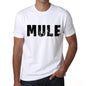 Mens Tee Shirt Vintage T Shirt Mule X-Small White 00560 - White / Xs - Casual
