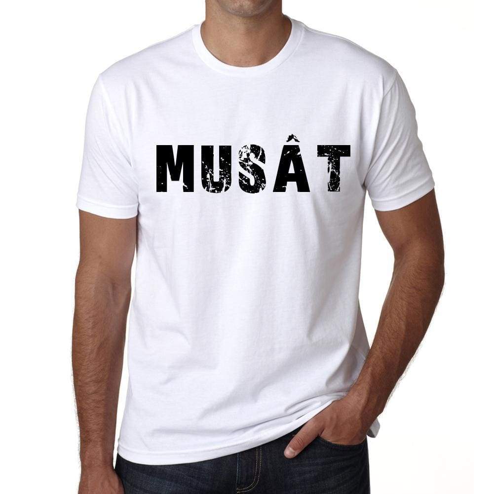 Mens Tee Shirt Vintage T Shirt Musât X-Small White - White / Xs - Casual