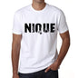 Mens Tee Shirt Vintage T Shirt Nique X-Small White - White / Xs - Casual