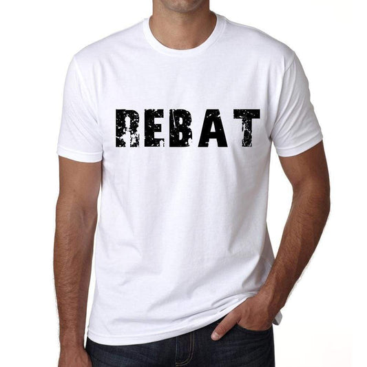 Mens Tee Shirt Vintage T Shirt Rebat X-Small White - White / Xs - Casual