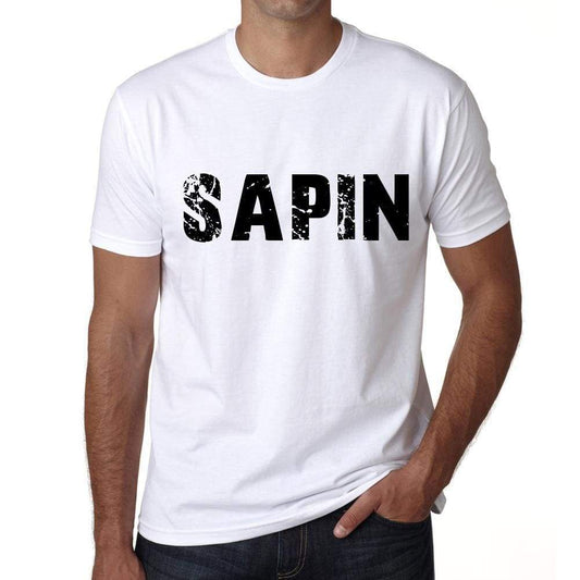 Mens Tee Shirt Vintage T Shirt Sapin X-Small White - White / Xs - Casual