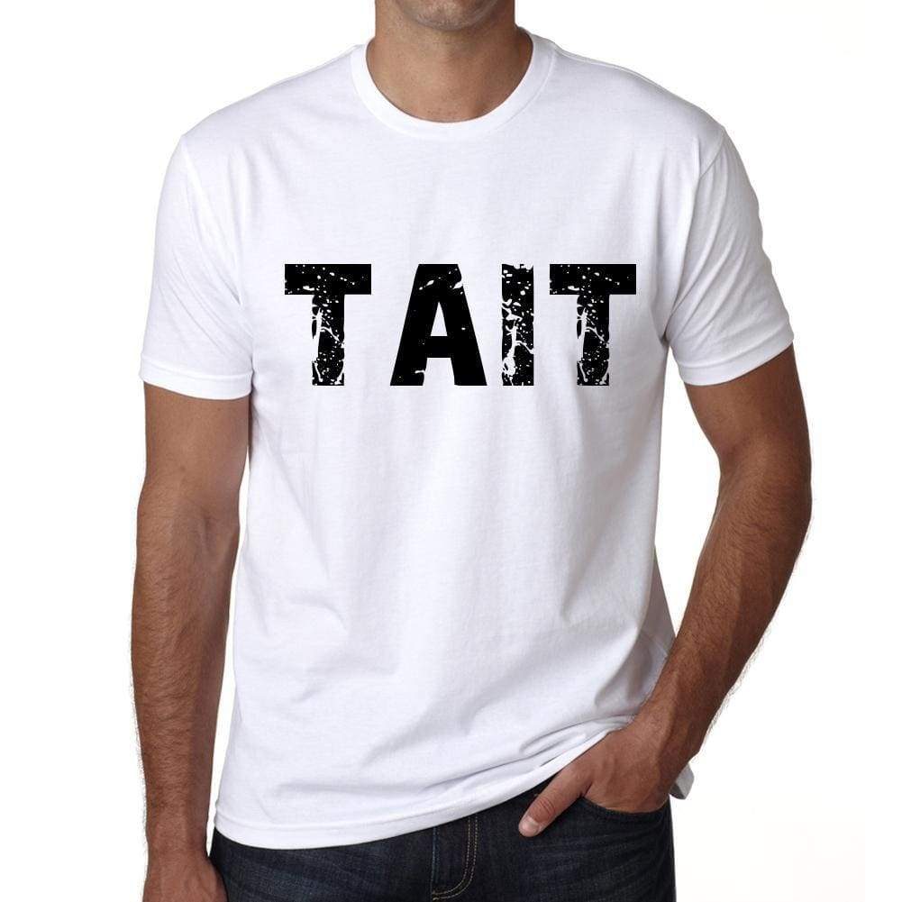 Mens Tee Shirt Vintage T Shirt Tait X-Small White 00560 - White / Xs - Casual