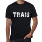 Mens Tee Shirt Vintage T Shirt Trais X-Small Black 00558 - Black / Xs - Casual