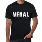 Mens Tee Shirt Vintage T Shirt Vénal X-Small Black 00558 - Black / Xs - Casual